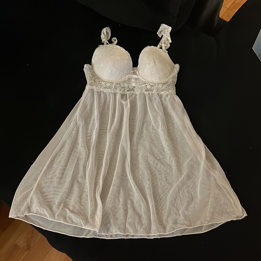 White lace lingerie dress - Picture 2 of 2